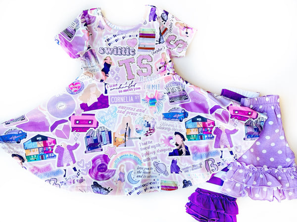 DOORBUSTER Lavender twirl dress