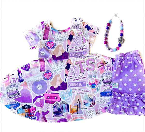 DOORBUSTER Lavender twirl dress