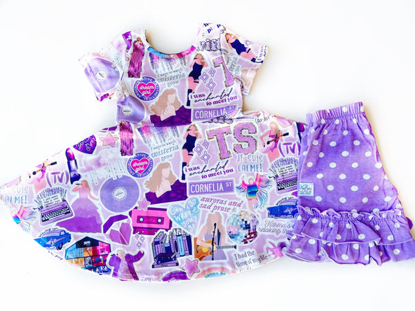 DOORBUSTER Lavender twirl dress