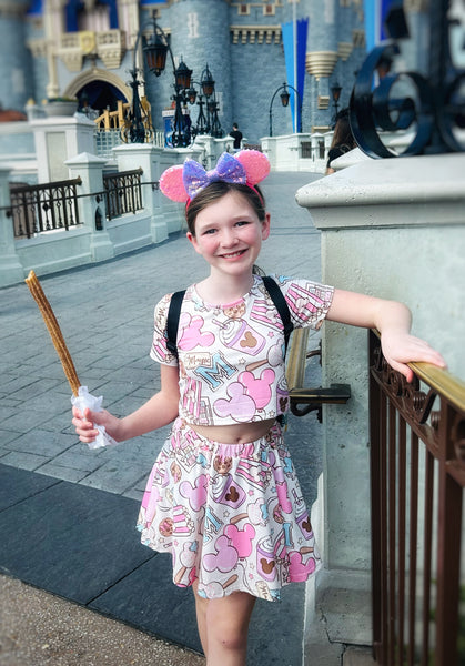 Disney Snacks Top & Skirt