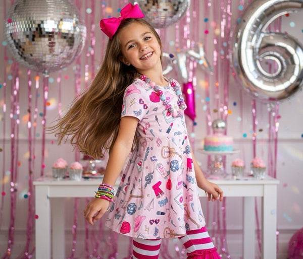 DOORBUSTER Pink Tour Twirl dress