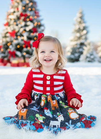 Doorbuster Woodland dress sz 12mo & 18mo