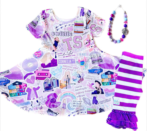 DOORBUSTER Lavender twirl dress