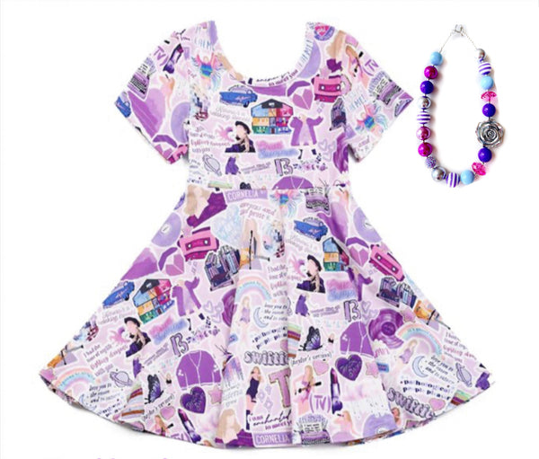 DOORBUSTER Lavender twirl dress