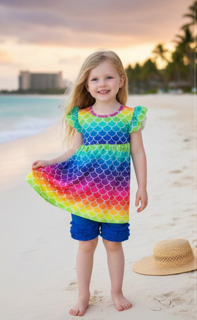 Majestic Mermaid tunic & shorts