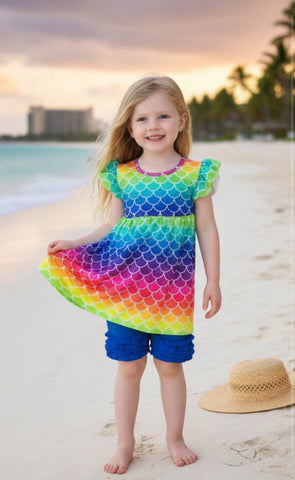 Majestic Mermaid tunic & shorts