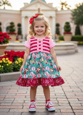 Magical Holiday ruffle dress