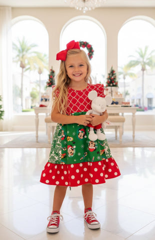 Very Merry Christmas ruffle dress