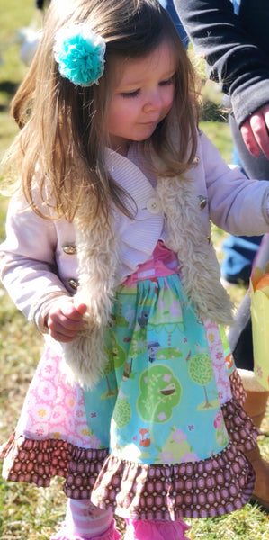 Springtime Friends of the forest dress