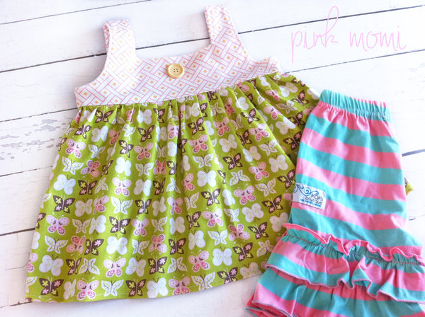 Cotton Candy double ruffle shorts