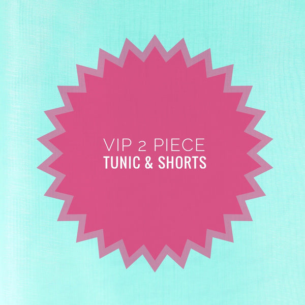 VIP 2 piece tunic & shorts (sz 2)