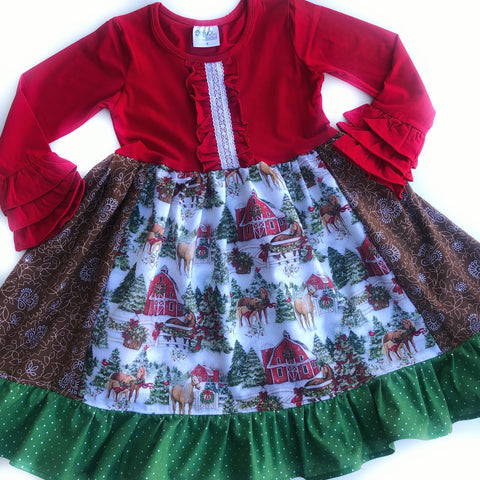 Holiday horse dress