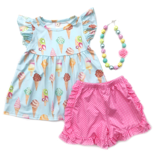 Ice Cream Parlor tunic & shorts