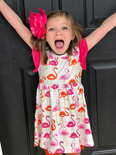 Flamingo tunic & shorts