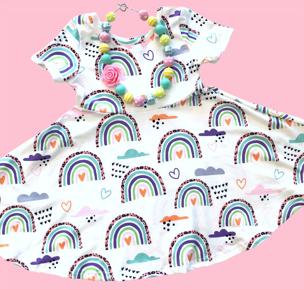 Rainbow twirl dress