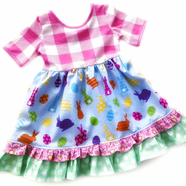 Plaid Egg Hunt dress