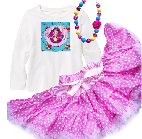 Fancy Nancy shirt & skirt