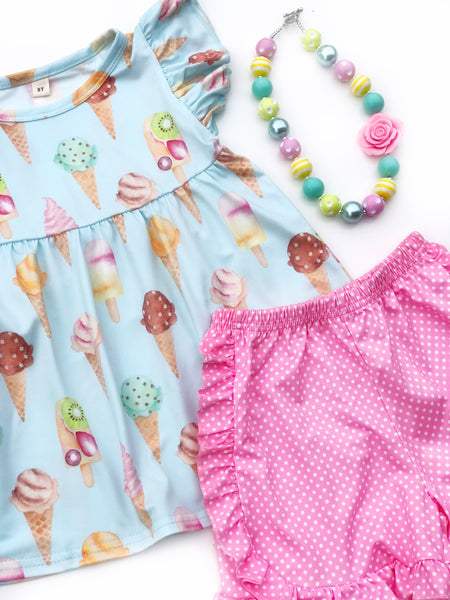 Ice Cream Parlor tunic & shorts