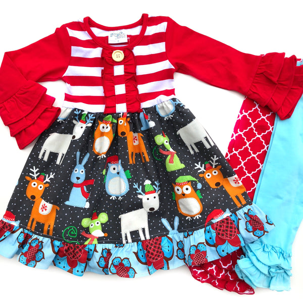 Doorbuster Woodland dress sz 12mo & 18mo