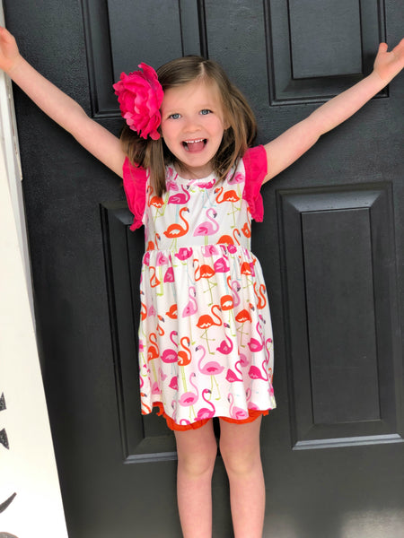 Flamingo tunic & shorts