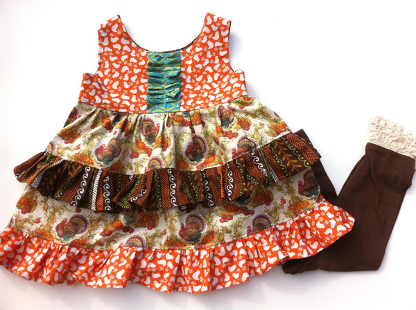 Chocolate lace leggings